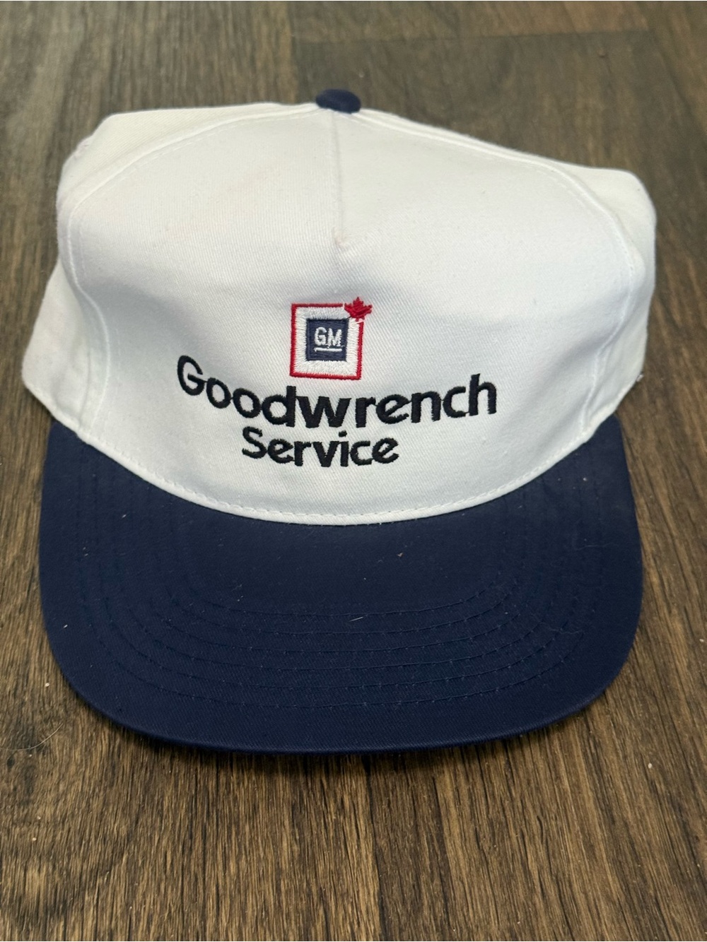 Vintage Goodwrench Service Two-Tone Cap - White & Navy